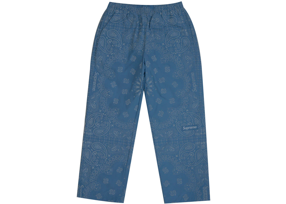 Supreme Reflective Bandana Track Pant Light Blue - vue secondaire B