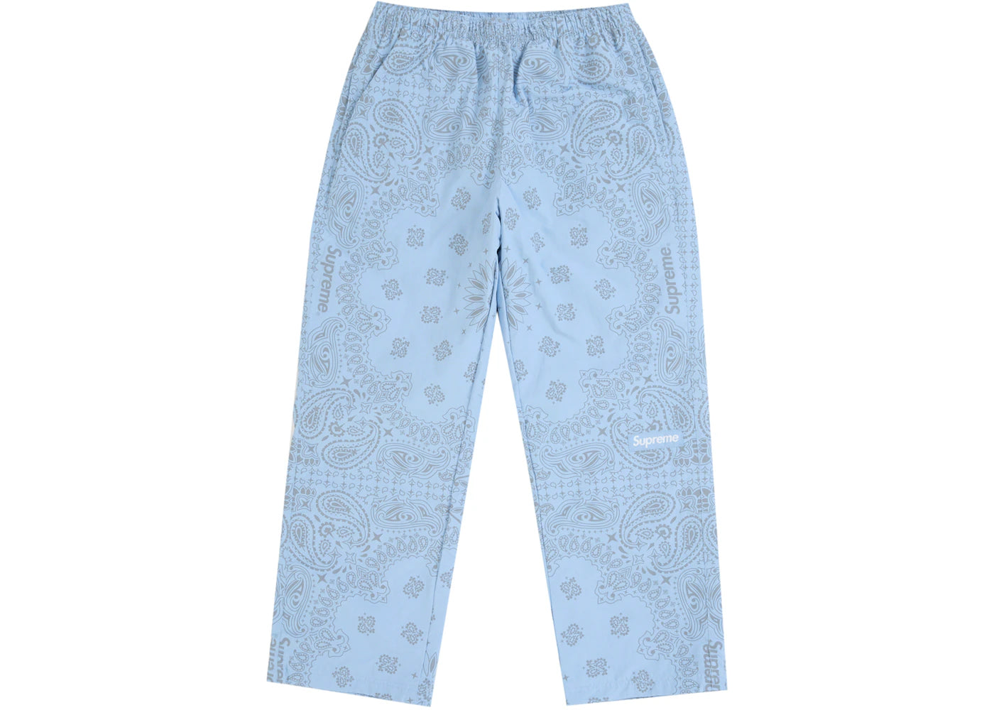 Supreme Reflective Bandana Track Pant Light Blue - vue secondaire A