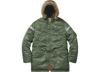 Supreme Reflective Cross N-3B Parka Olive