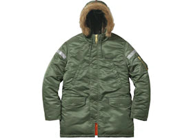 Supreme Reflective Cross N-3B Parka Olive