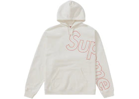 Supreme Reflective Hooded Sweatshirt White