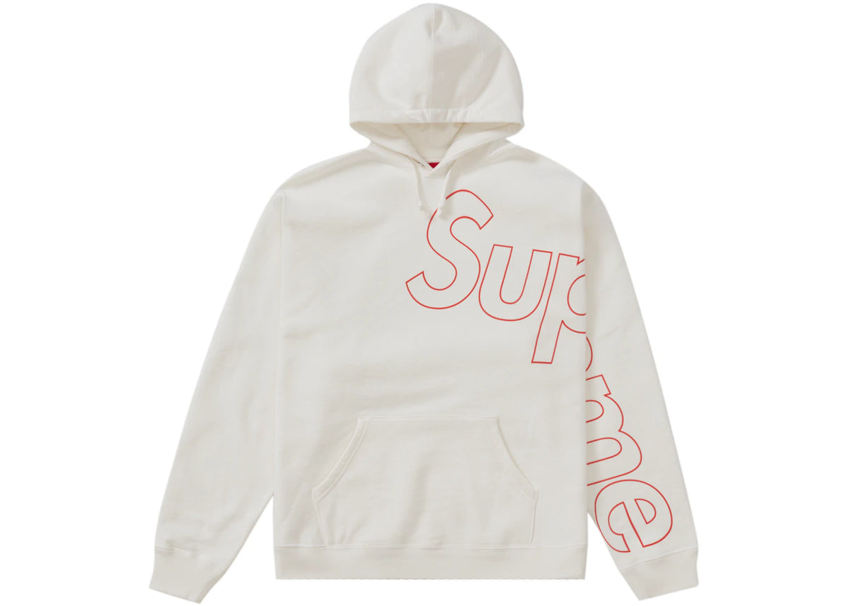 Supreme Reflective Hooded Sweatshirt White - vue secondaire A