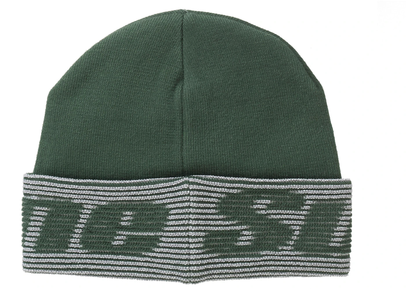 Supreme Reflective Jacquard Beanie Dark Green - vue secondaire B