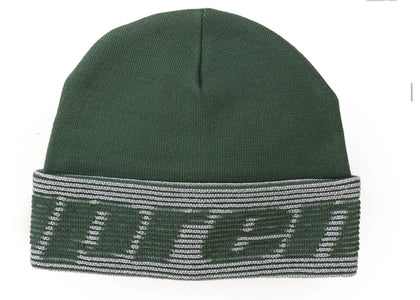 Supreme Reflective Jacquard Beanie Dark Green - product view 2