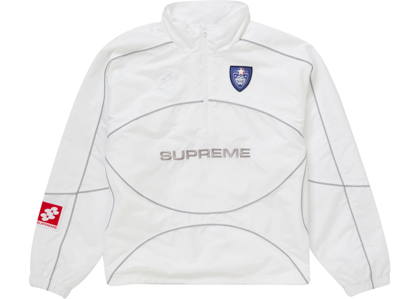 Reflective Piping Pullover White - vue secondaire A