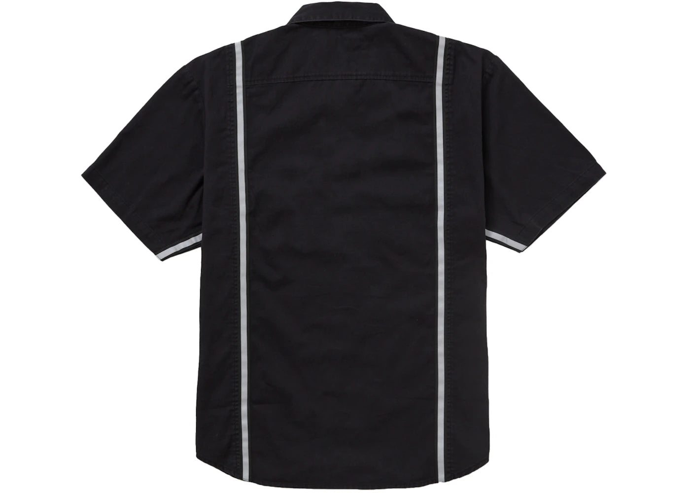 Supreme Reflective Stripe S/S Work Shirt Black - vue secondaire A