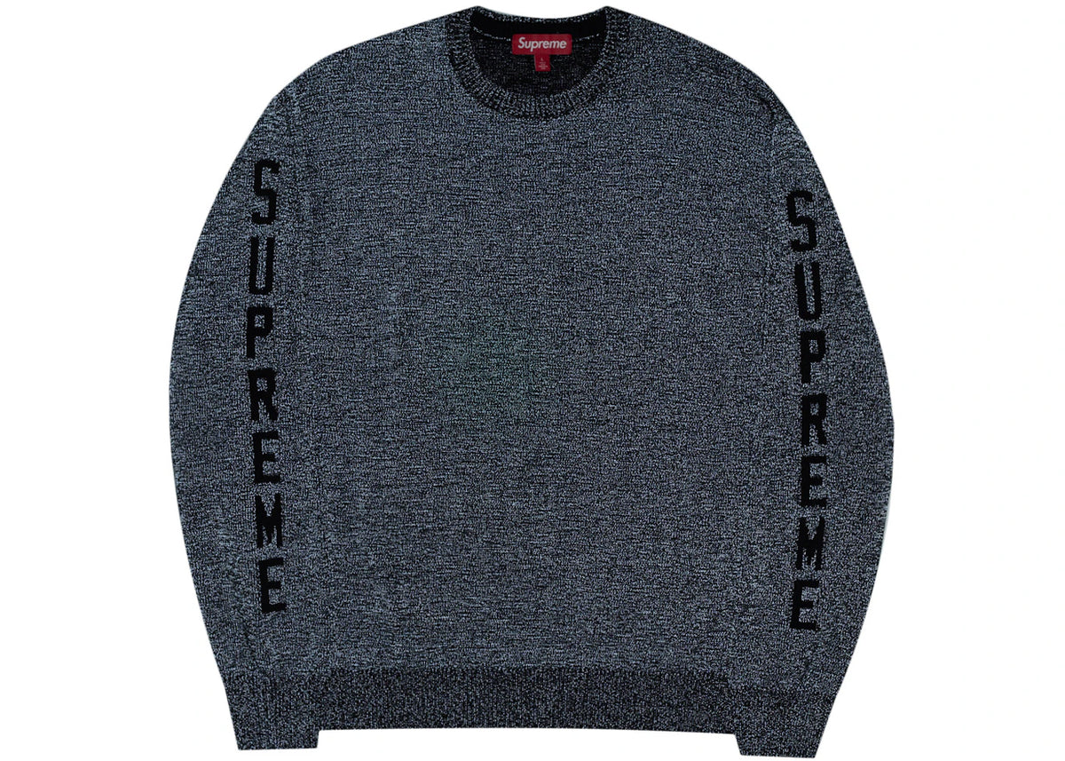 Supreme Reflective Sweater Black - vue secondaire B