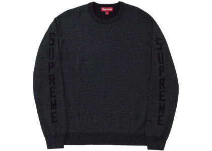 Supreme Reflective Sweater Black - apparel view 2