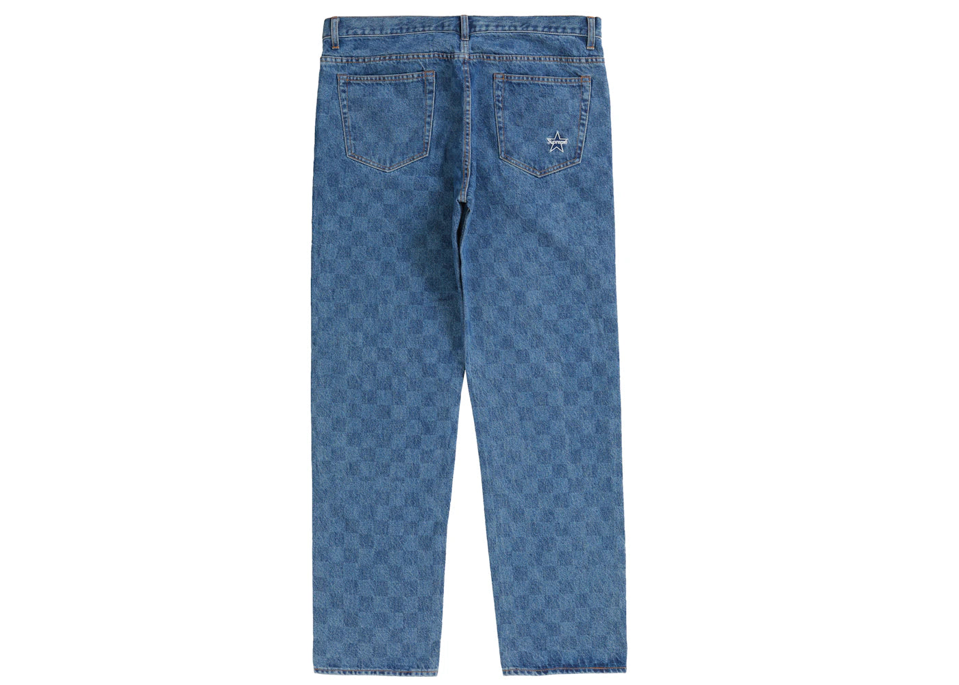 Supreme Regular Jean (FW20) Washed Checkerboard - vue secondaire B
