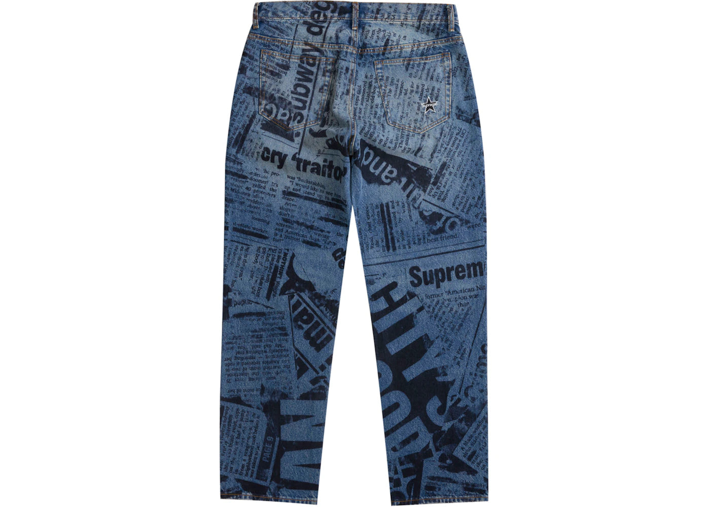 Supreme Regular Jean (SS25) Newspaper - vue secondaire B