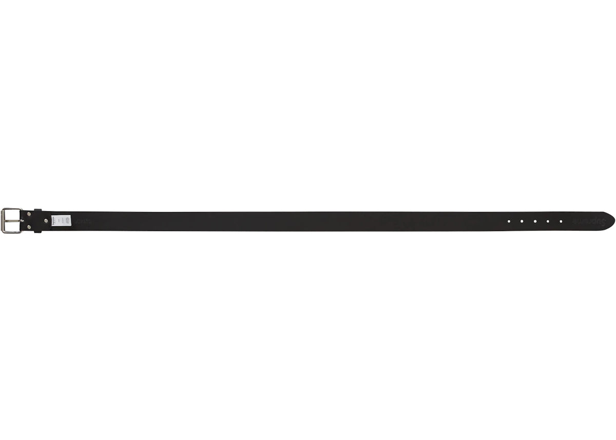 Supreme Repeat Leather Belt (SS23) Black - vue secondaire B