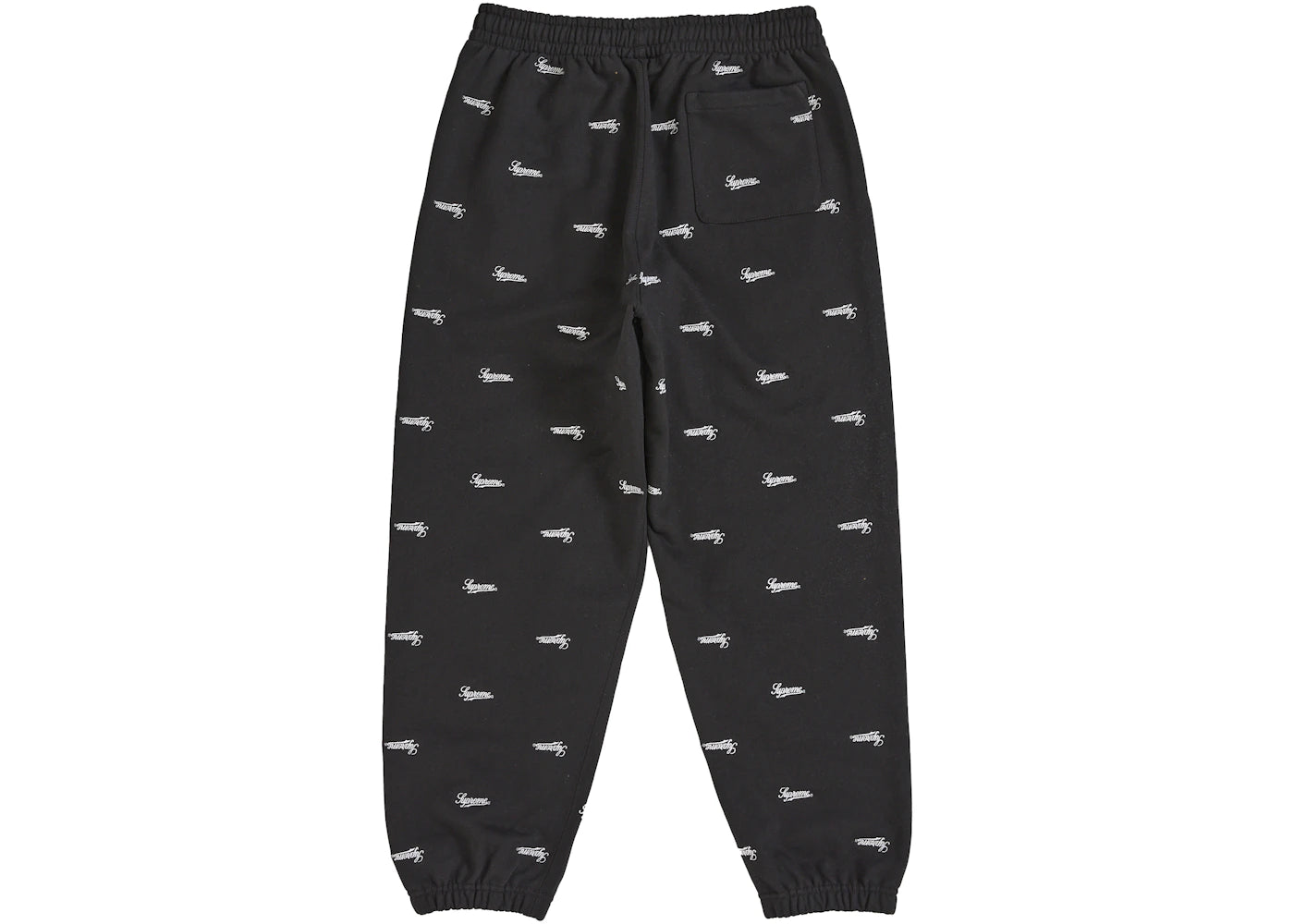 Supreme Repeat Script Sweatpant Black - vue secondaire A