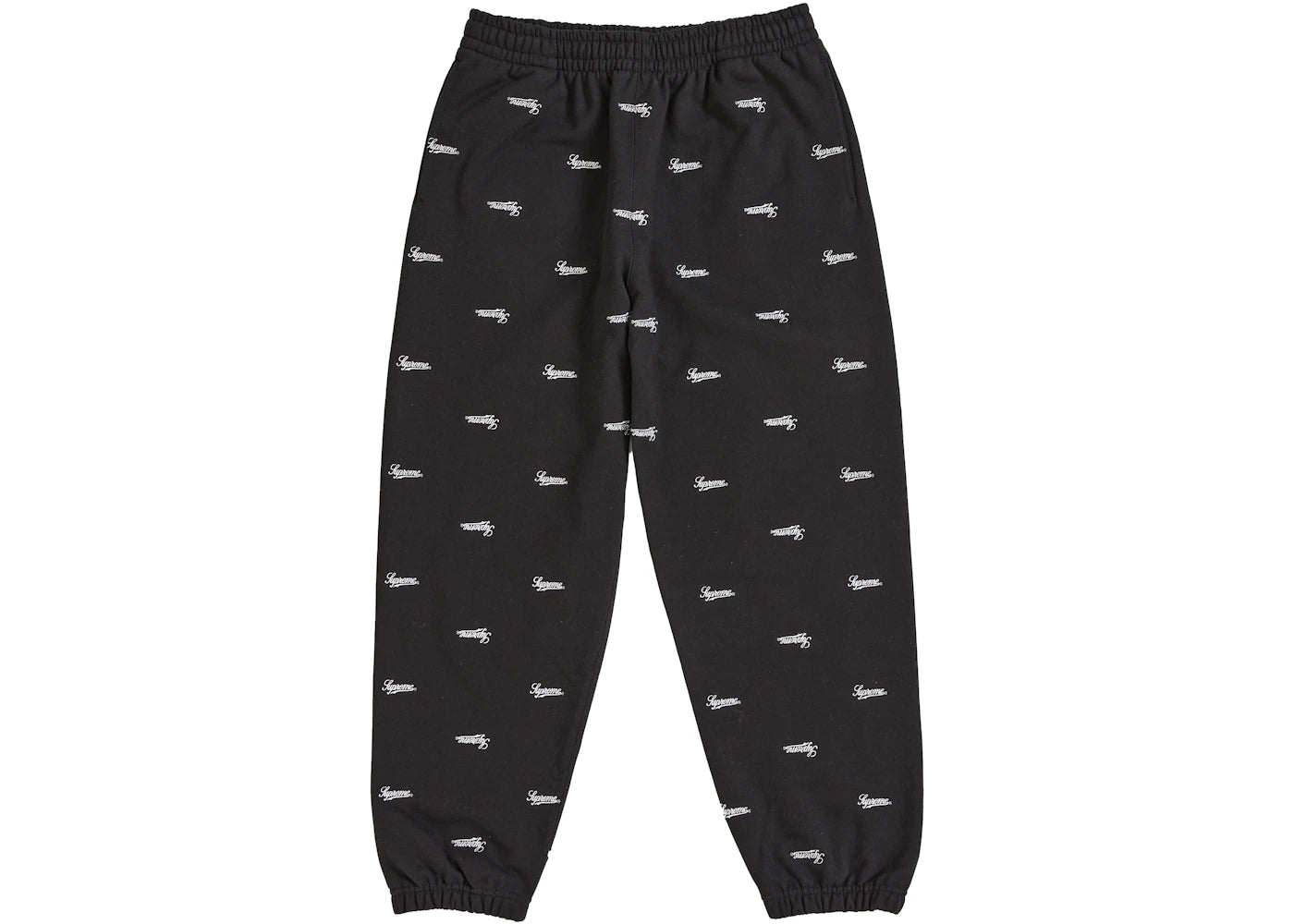 Supreme Repeat Script Sweatpant Black - vue 360