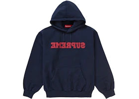 Supreme Reverse Hooded Sweatshirt (SS25) Navy - vue 360