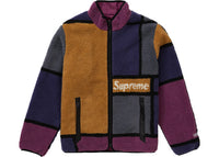 Supreme Reversible Colorblocked Fleece Jacket Purple