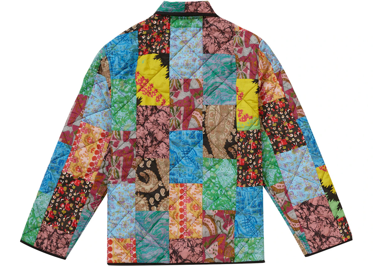 Supreme Reversible Patchwork Quilted Jacket Multicolor - vue secondaire B