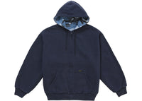 Supreme Reversible Work Zip Up Hooded Sweatshirt Navy