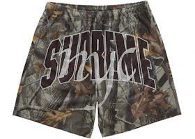 Supreme Rhinestone Mesh Short Realtree Hardwoods Camo - vue 360