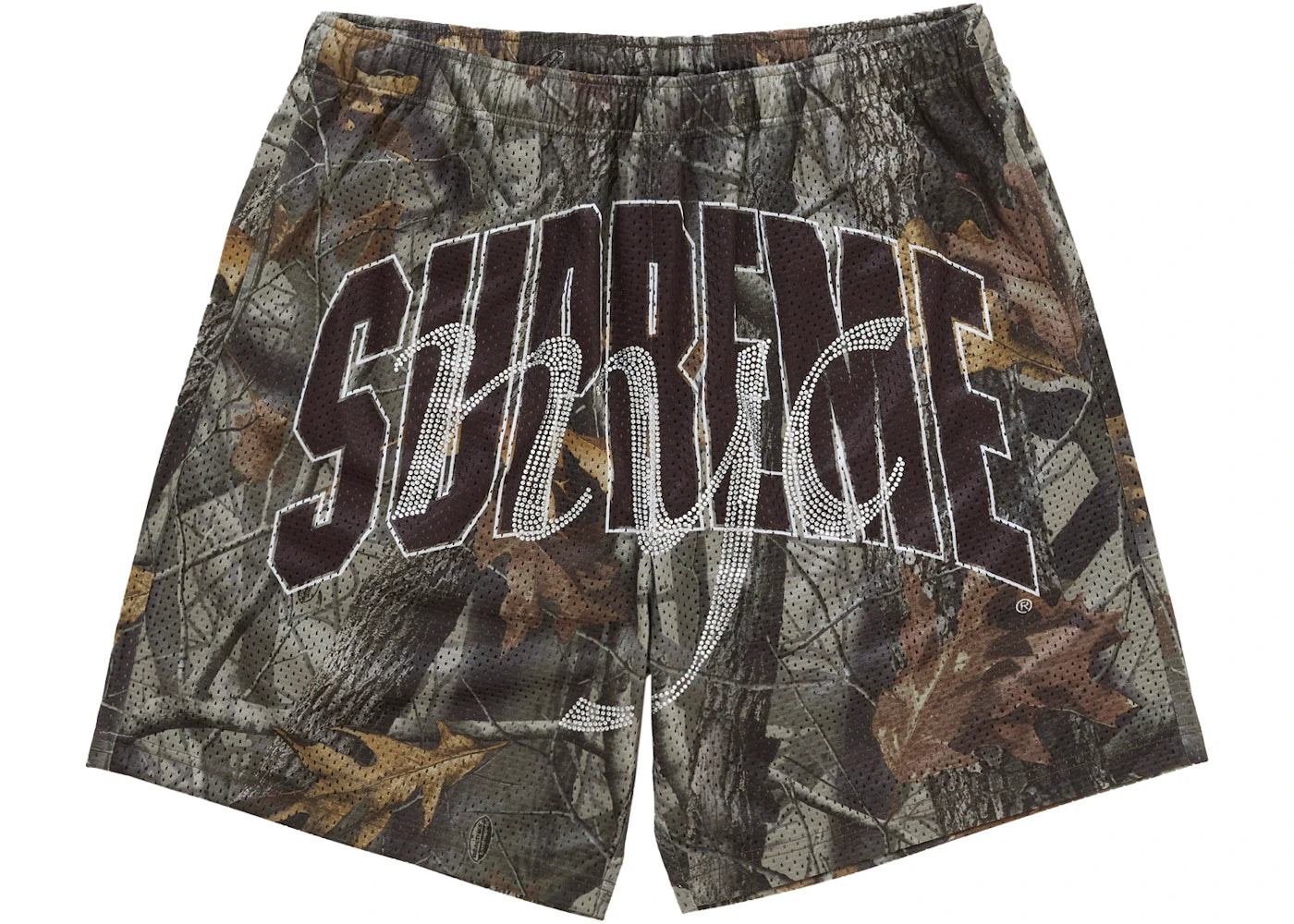Supreme Rhinestone Mesh Short Realtree Hardwoods Camo - vue secondaire A