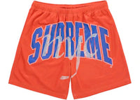 Supreme Rhinestone Mesh Short Orange