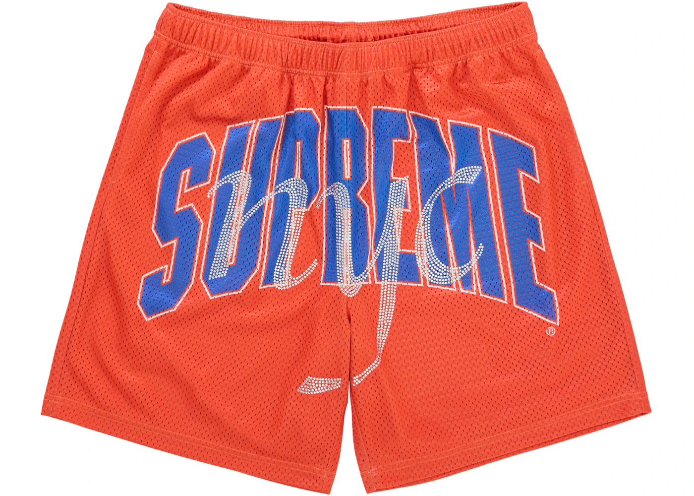 Supreme Rhinestone Mesh Short Orange - vue secondaire A