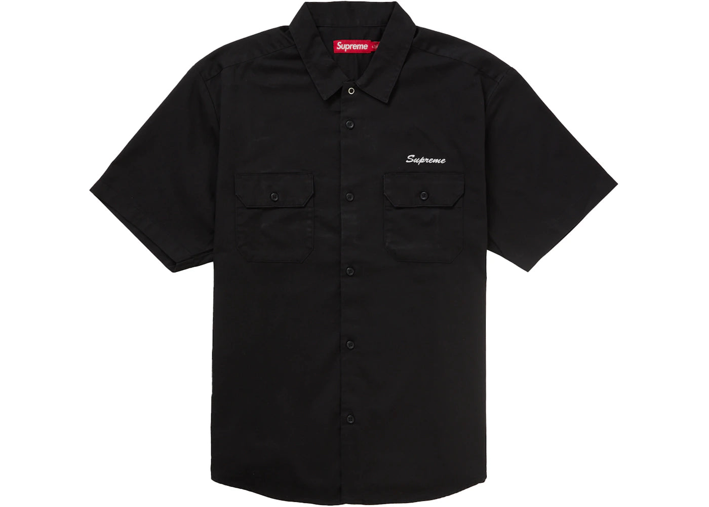 Supreme Rhinestone Pin Up S/S Work Shirt Black - vue secondaire A