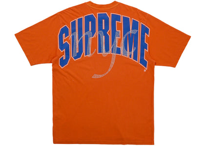 Supreme Rhinestone Script S/S Top Orange - product view 2