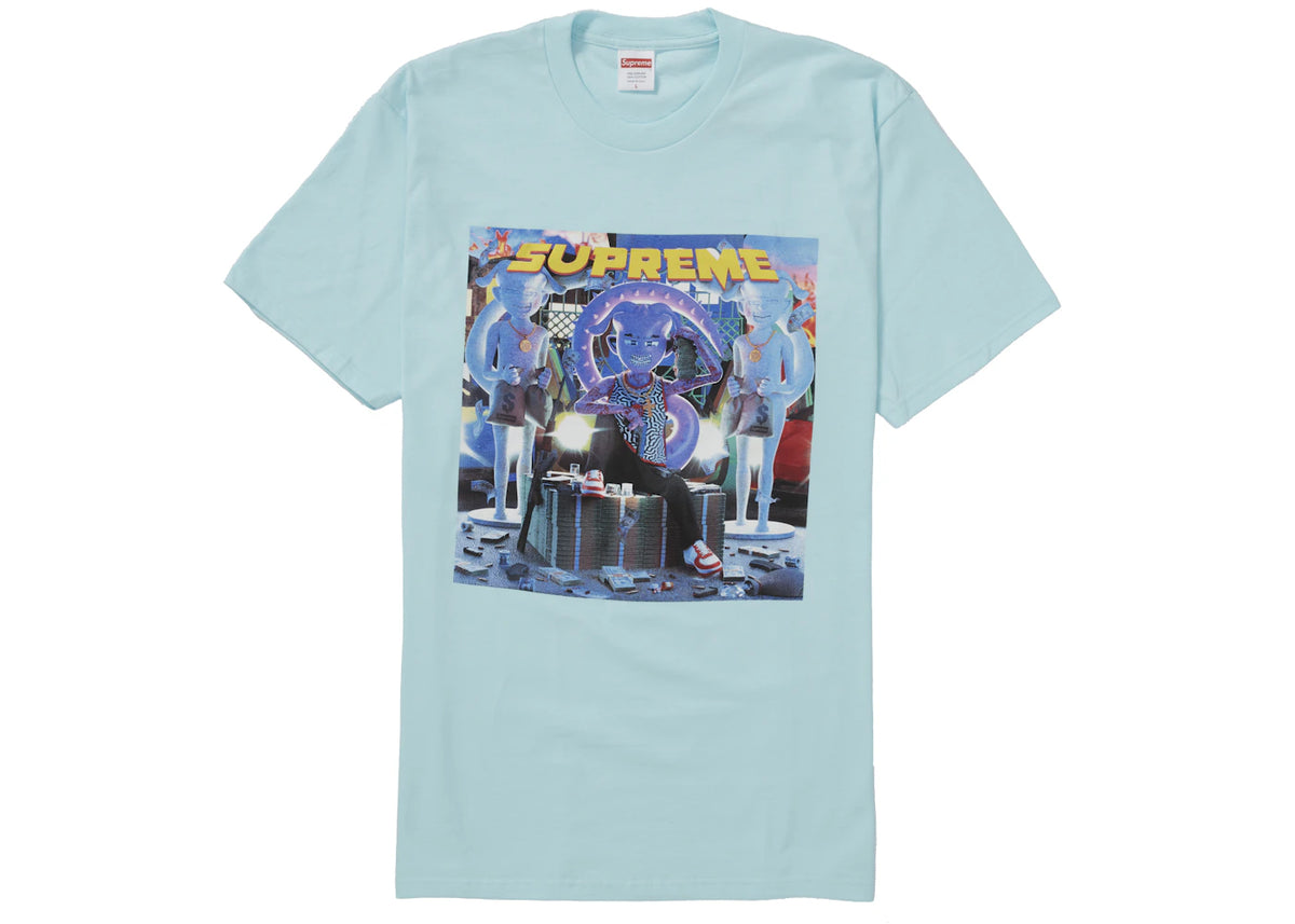 Supreme Richest Tee Turquoise - vue secondaire A