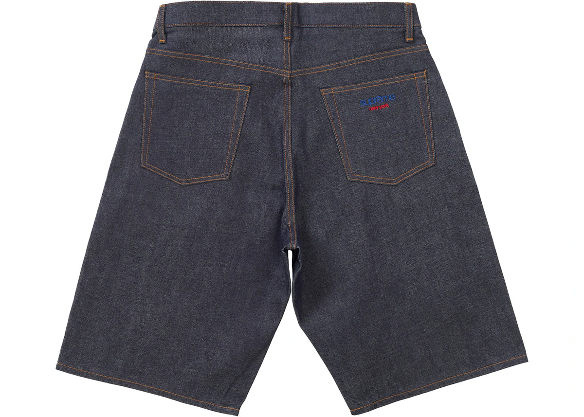 Supreme Rigid Baggy Selvedge Denim Short (SS25) Rigid Indigo - vue secondaire B