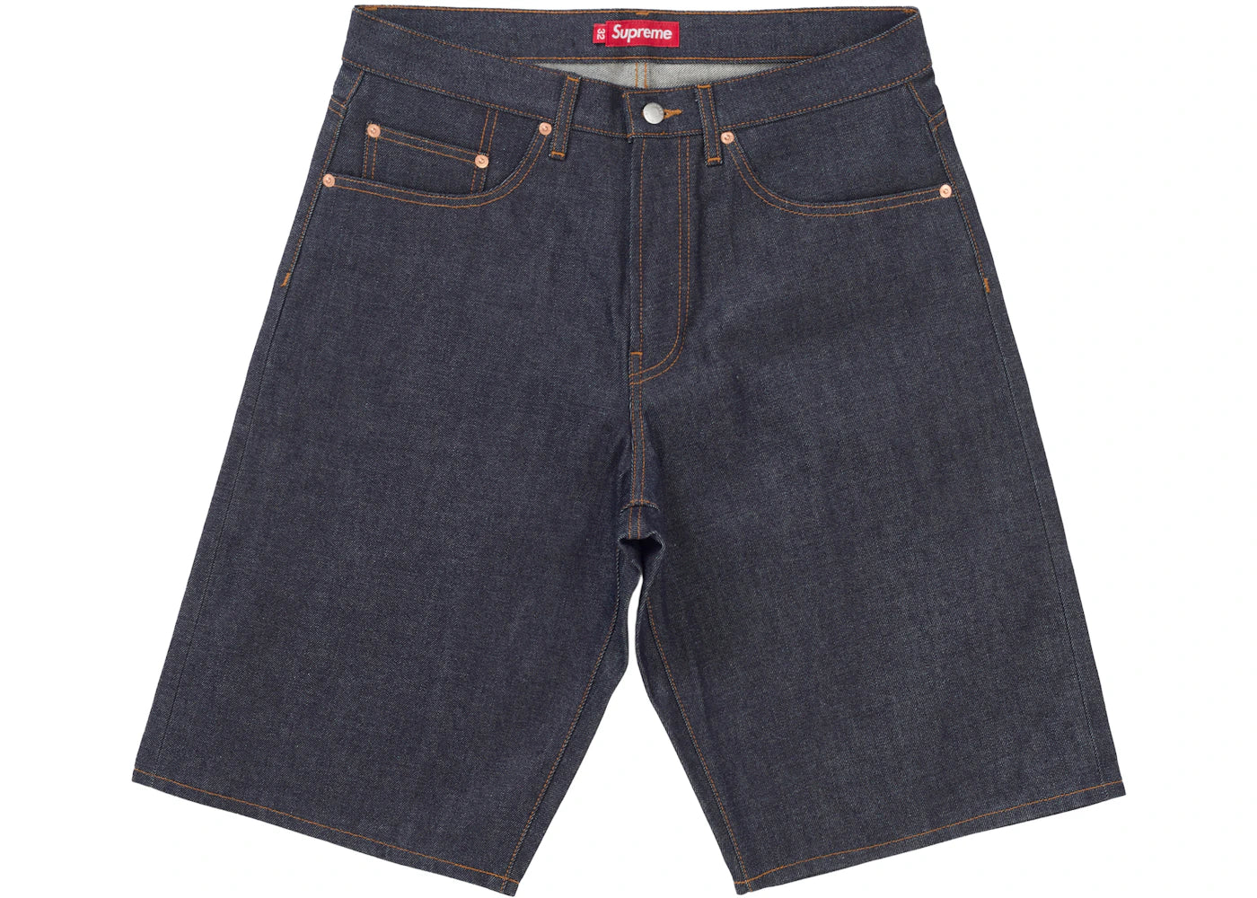 Supreme Rigid Baggy Selvedge Denim Short (SS25) Rigid Indigo - vue secondaire A