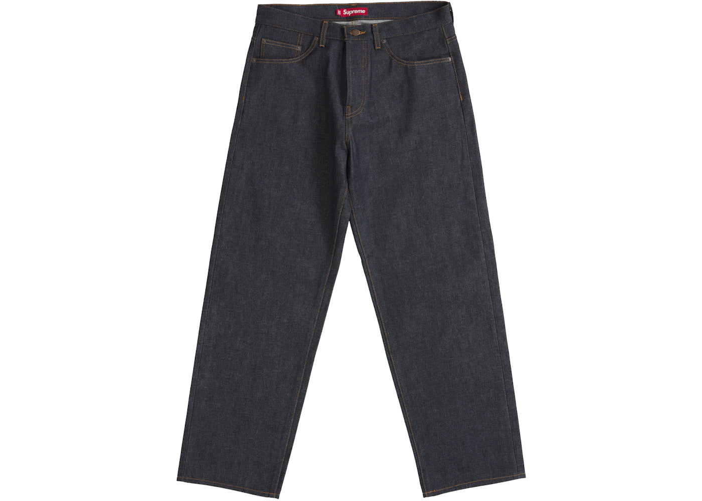 Supreme Rigid Loose Fit Selvedge Jeans Rigid Indigo - vue 360
