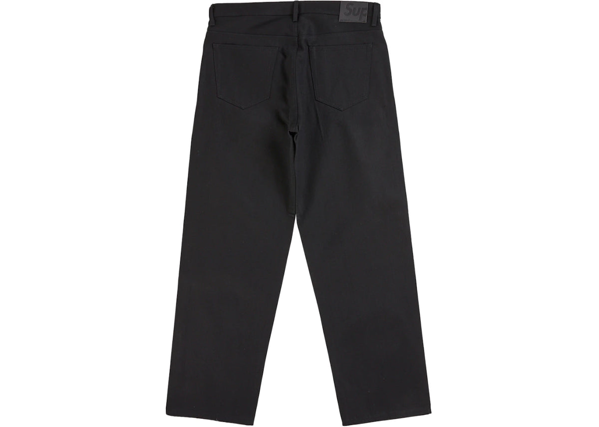 Supreme Rigid Loose Fit Selvedge Jean (SS26) Rigid Black - vue secondaire B