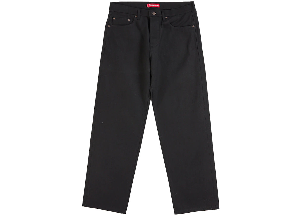 Supreme Rigid Loose Fit Selvedge Jean (SS26) Rigid Black - vue secondaire A