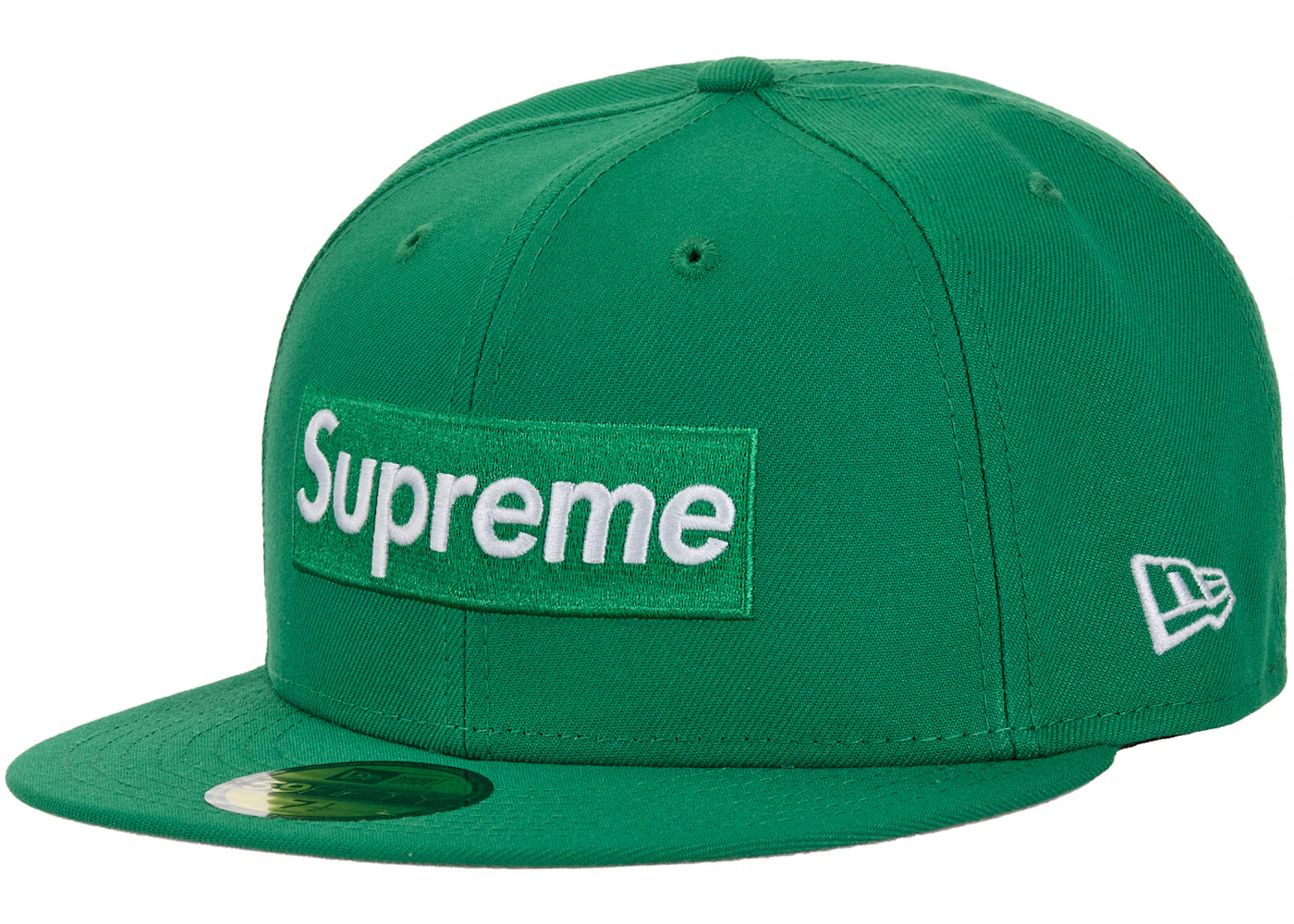 Supreme Rings Box Logo New Era 59Fifty Fitted Hat Green - vue secondaire A