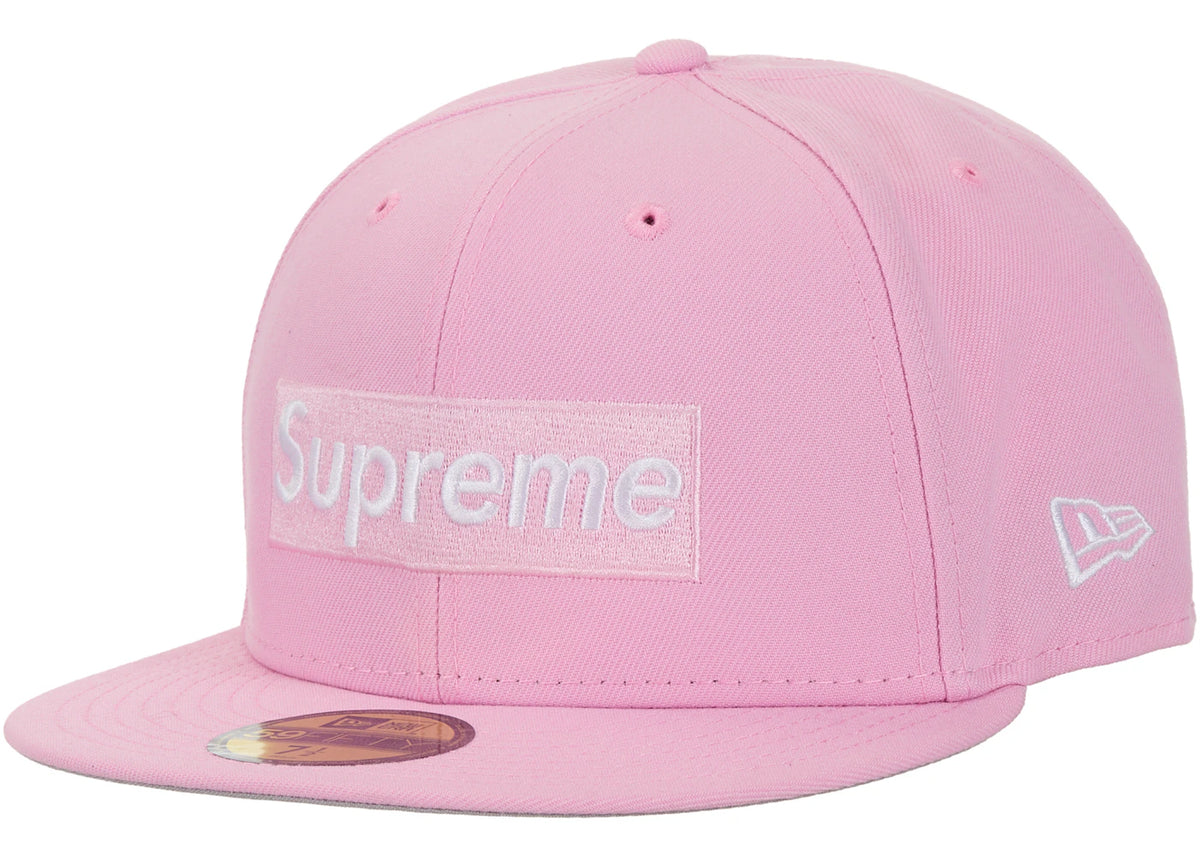 Supreme Rings Box Logo New Era 59Fifty Fitted Hat Pink - vue 360