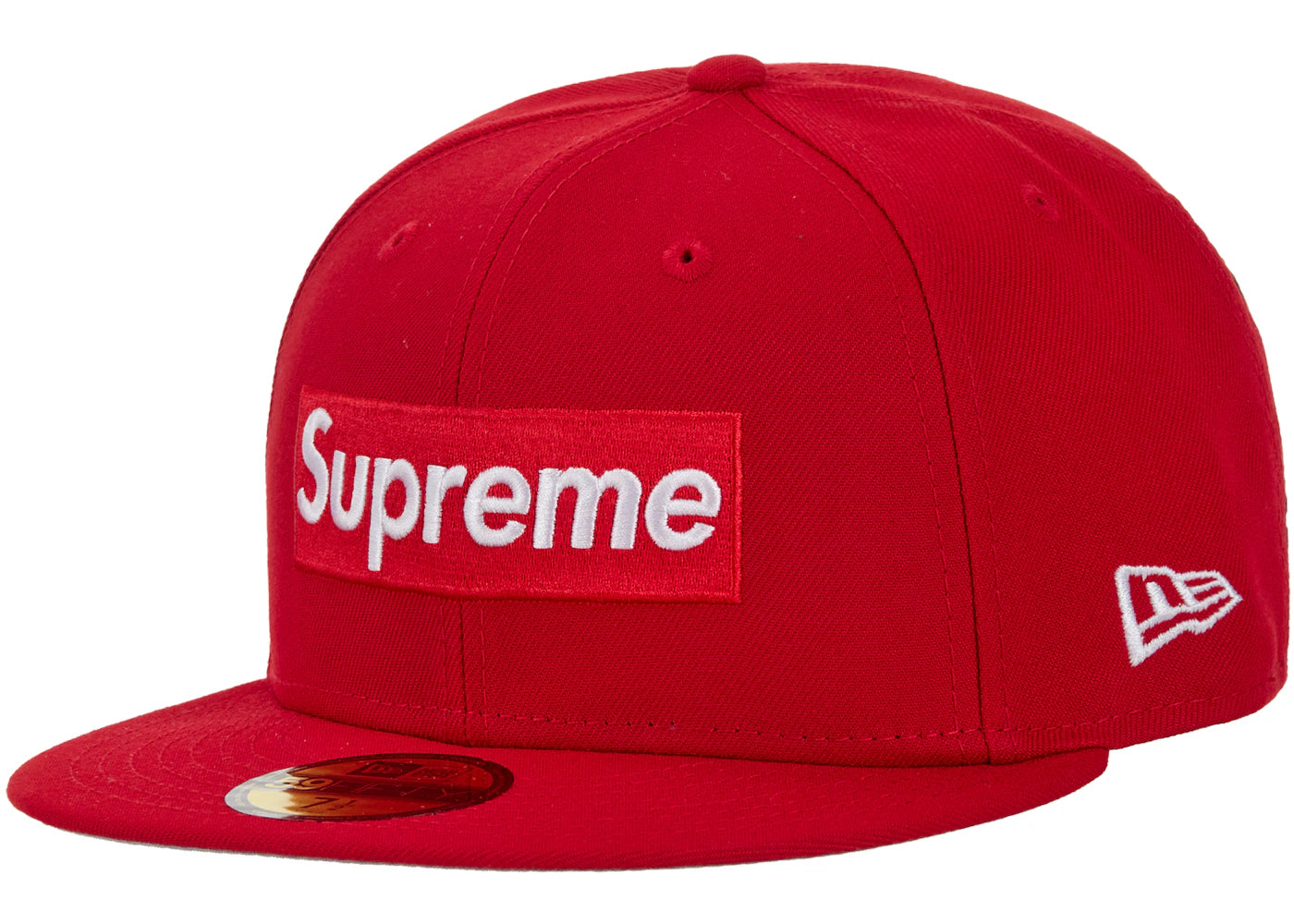 Supreme Rings Box Logo New Era 59Fifty Fitted Hat Red - vue 360