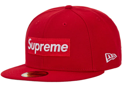 Supreme Rings Box Logo New Era 59Fifty Fitted Hat Red - authentic Supreme product