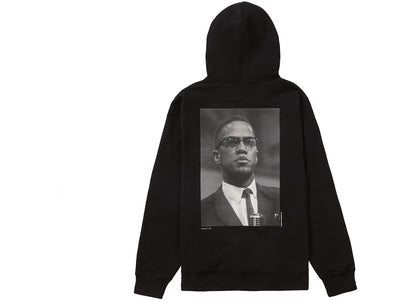 Supreme Roy DeCarava Malcolm X Hooded Sweatshirt Black - apparel view 2
