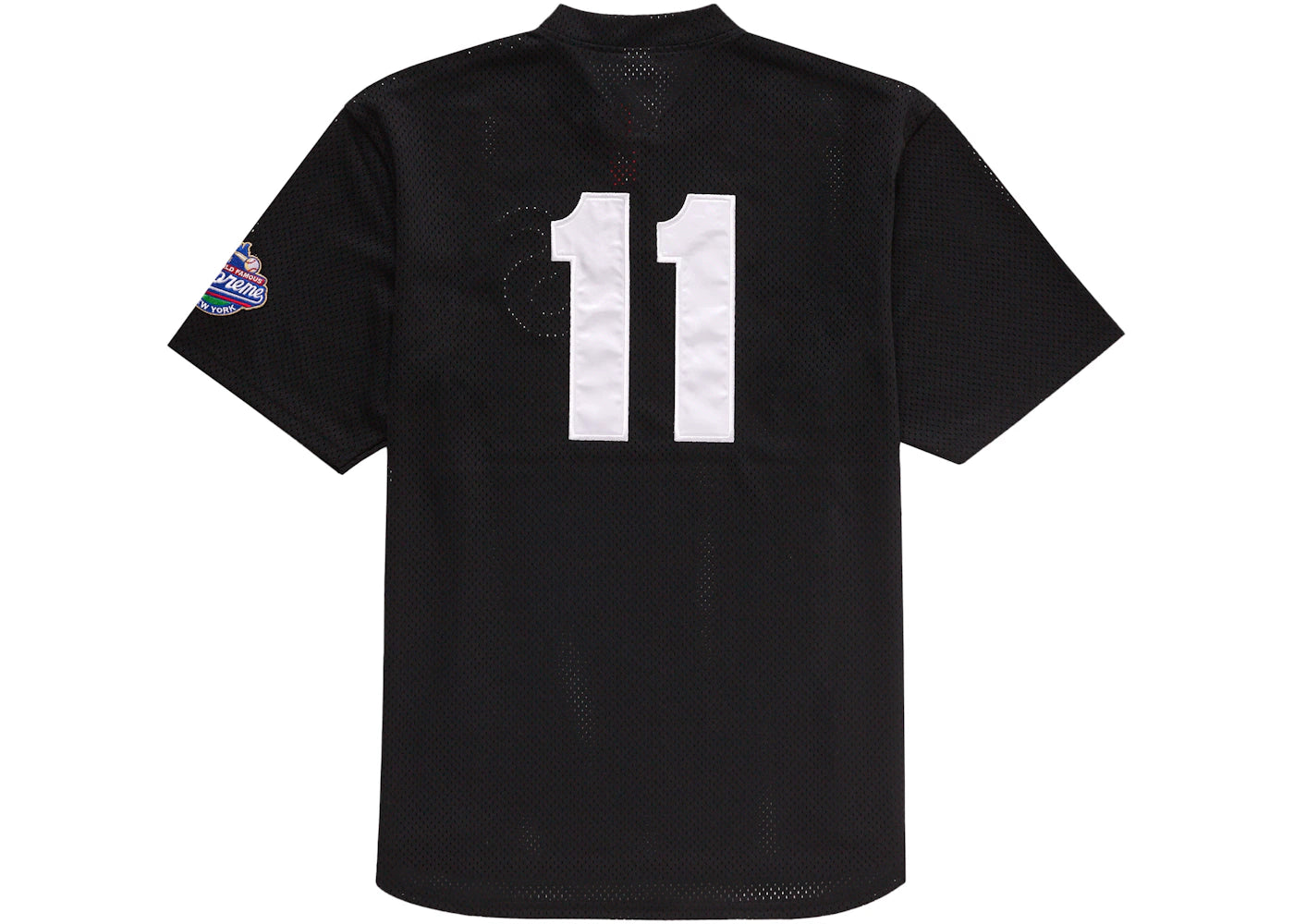 Supreme S Logo Baseball Henley Black - vue secondaire B