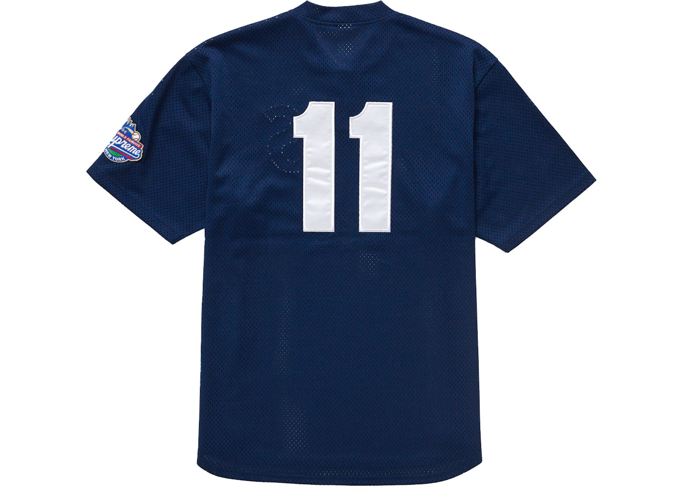 Supreme S Logo Baseball Henley Navy - vue secondaire B