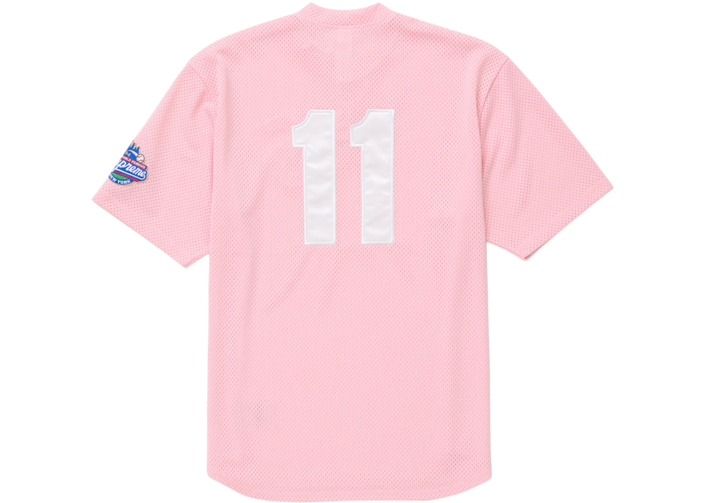 Supreme S Logo Baseball Henley (SS25) Pink - vue secondaire B