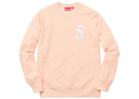 Supreme S Logo Crewneck Peach - vue 360