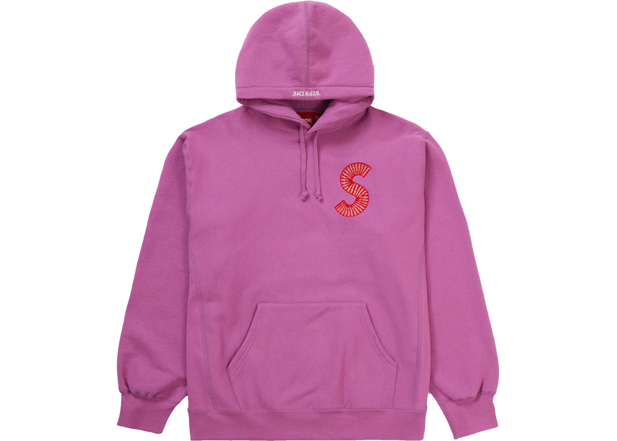 Supreme S Logo Hooded Sweatshirt (FW20) Bright Purple - vue secondaire A