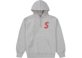 Supreme S Logo Hooded Sweatshirt (FW20) Heather Grey - vue 360