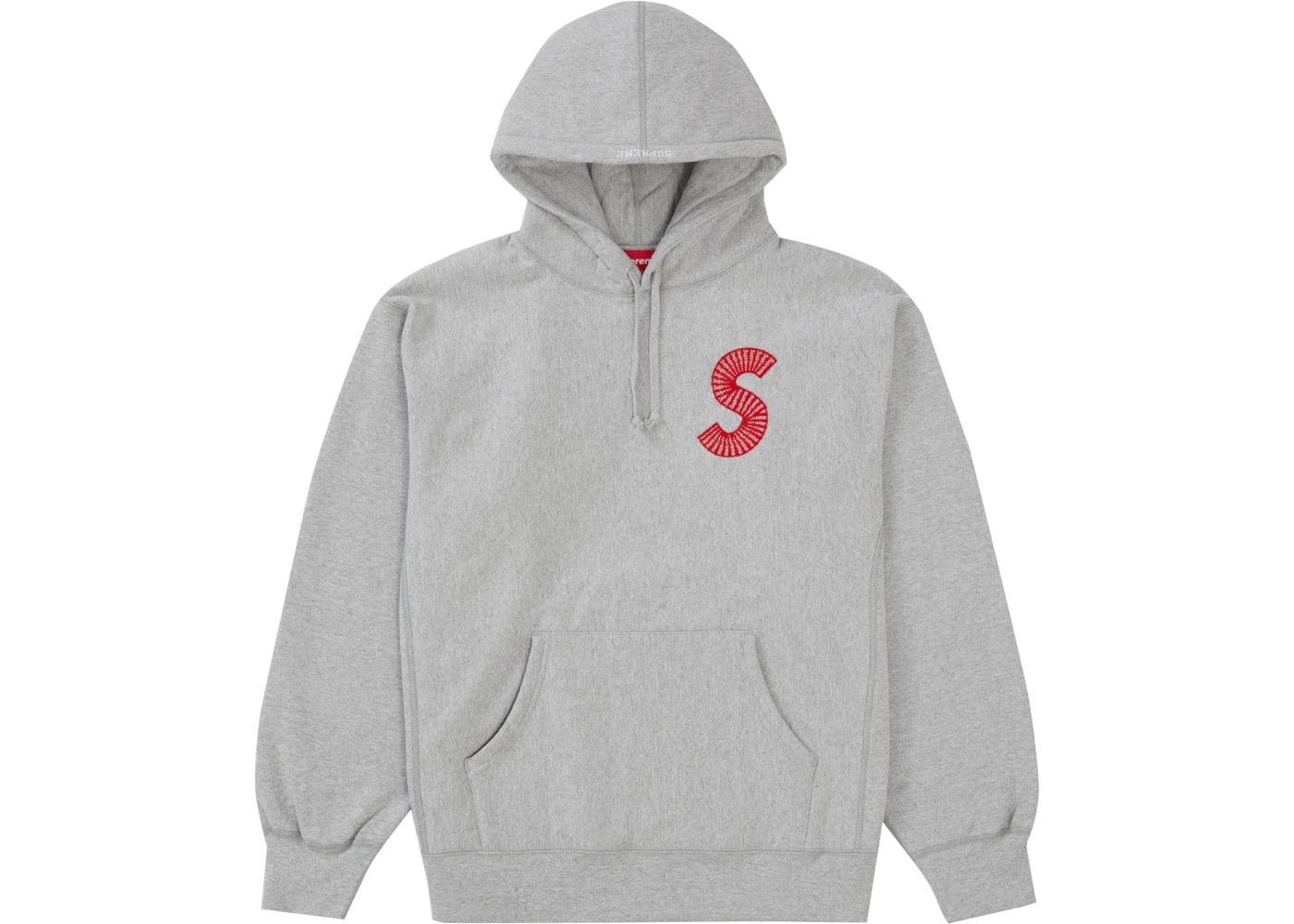 Supreme S Logo Hooded Sweatshirt (FW20) Heather Grey - vue secondaire A