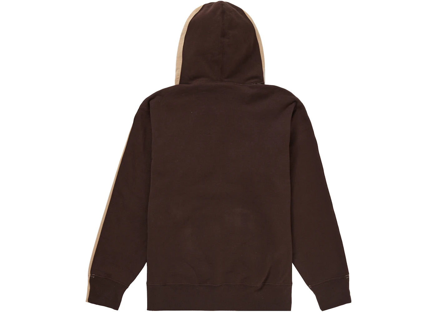 Supreme S Logo Split Hooded Sweatshirt Tan - vue secondaire B
