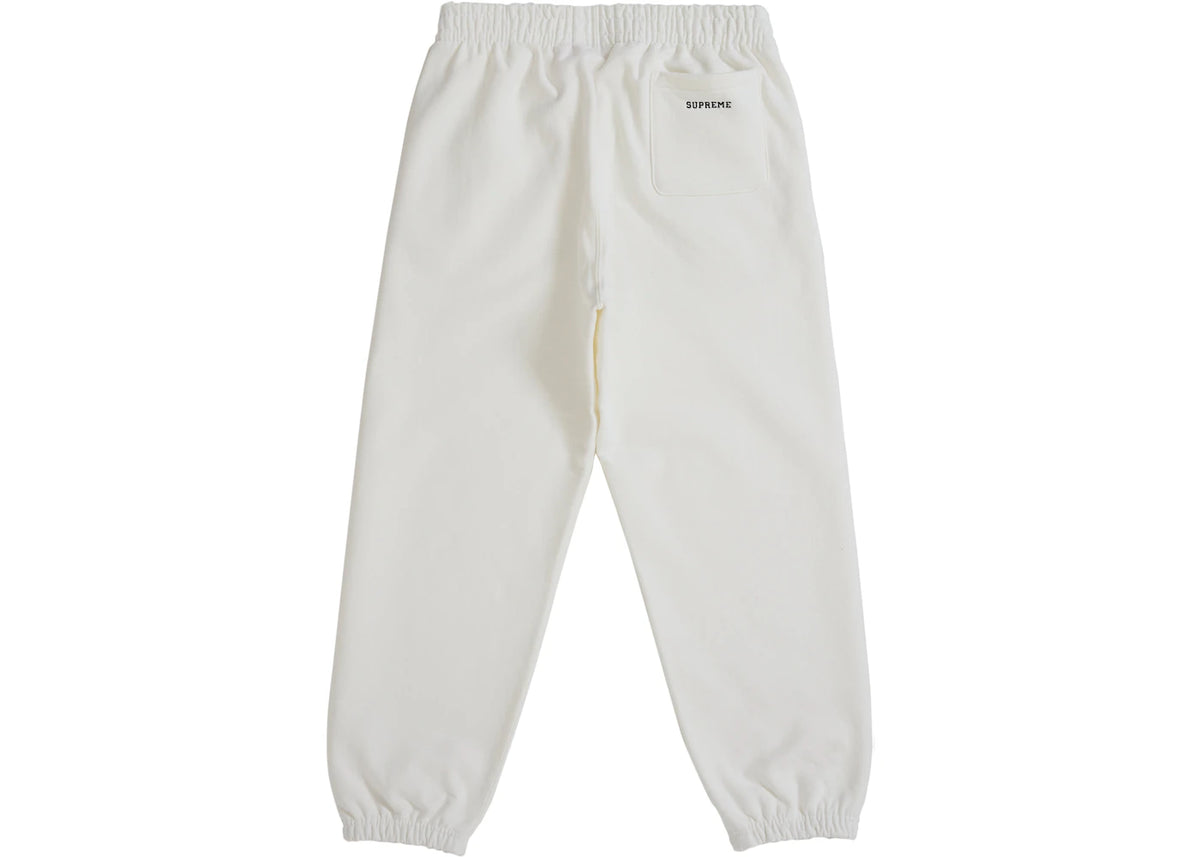 Supreme S Logo Sweatpant (FW25) White - vue secondaire B
