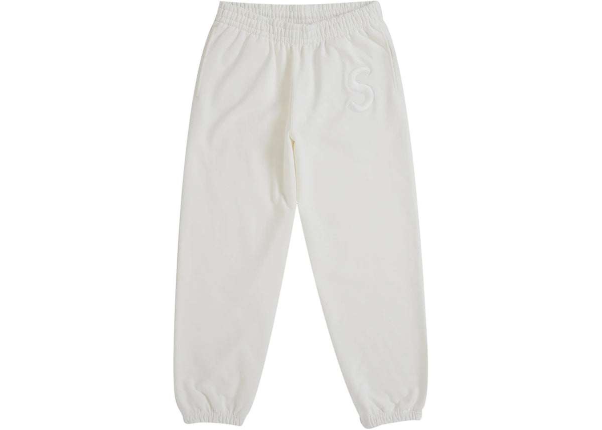 Supreme S Logo Sweatpant (FW25) White - vue secondaire A
