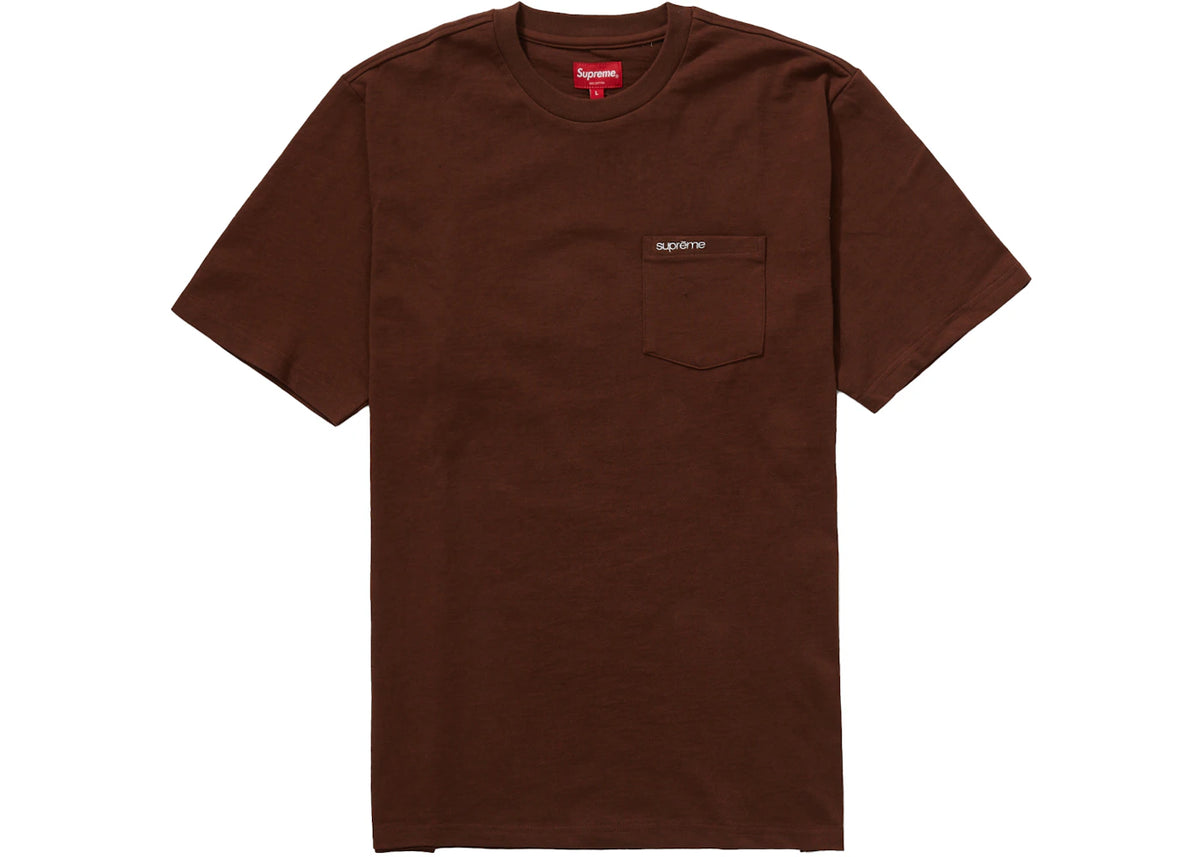 Supreme S/S Pocket Tee (FW21) Brown - vue secondaire A