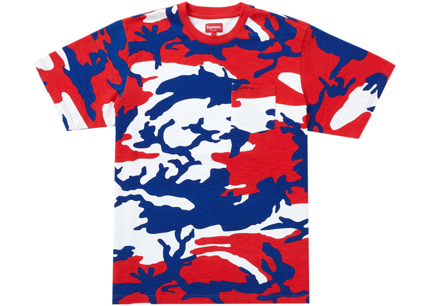 Supreme S/S Pocket Tee (SS22) Red Camo - vue secondaire A